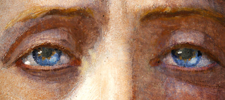 Kristuse silmad Köleri altarimaalilt Kaarli kirikus